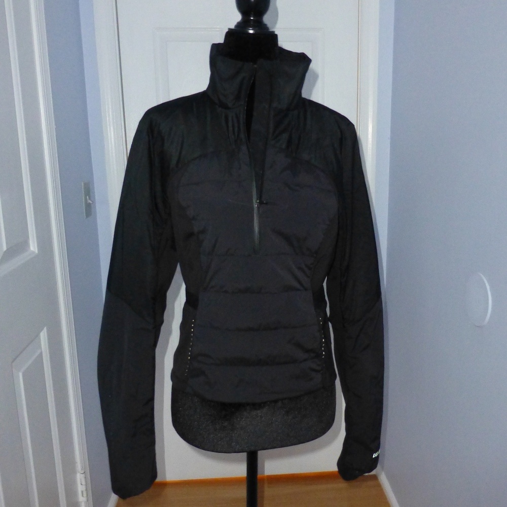 Lululemon Down For It All Half-Zip Pullover – Black – Size 6